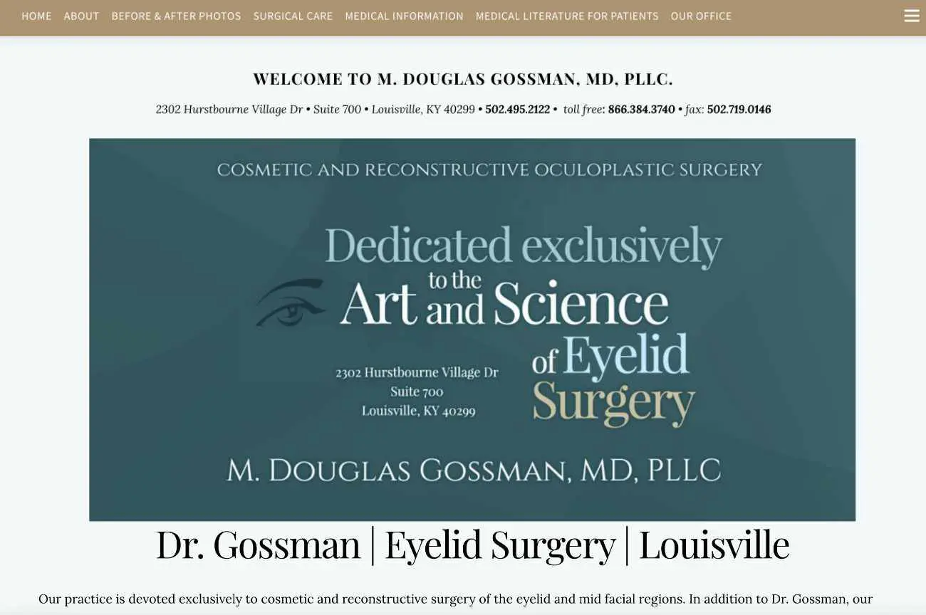 Louisville Eye Surgeon Website