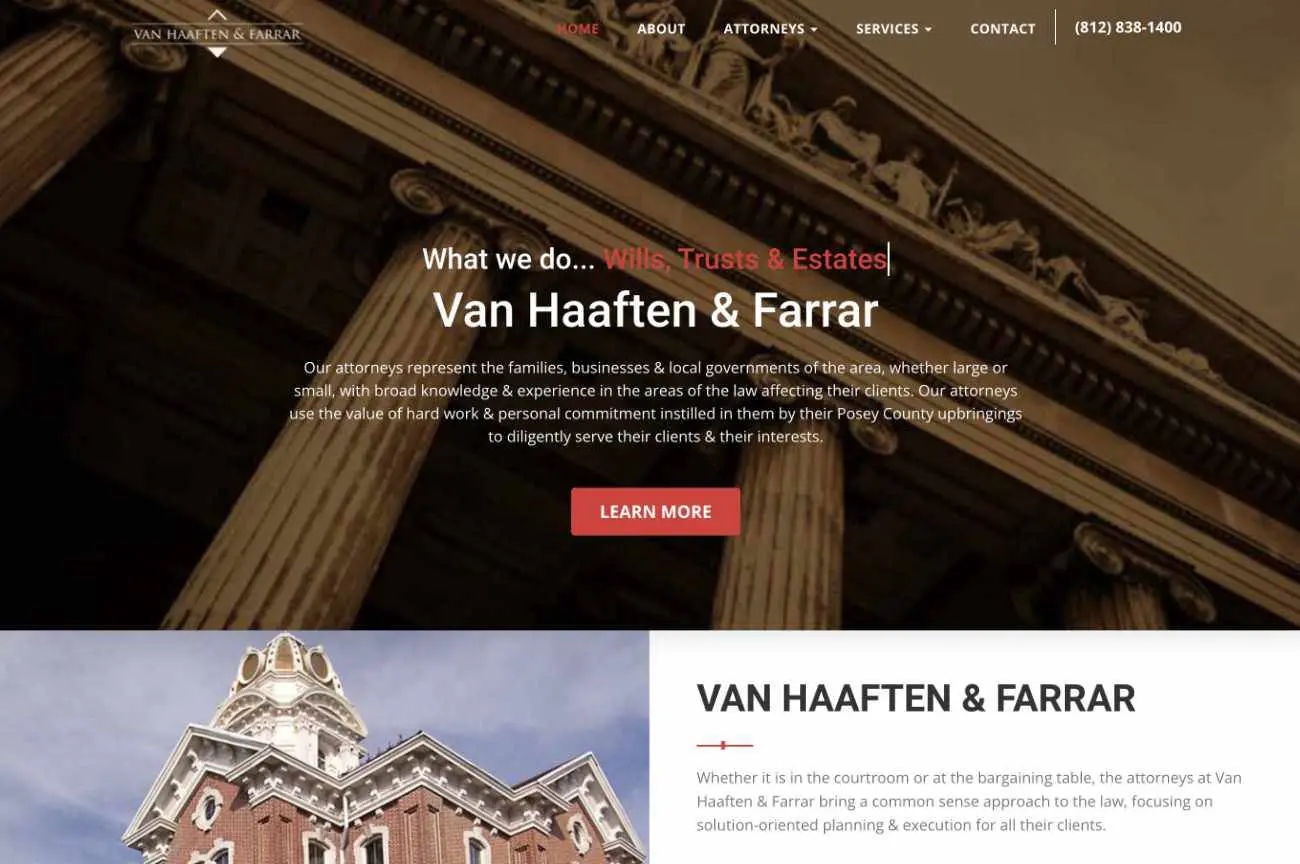 VHF Law Firm Website